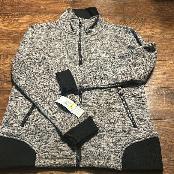 Calvin Klein Marbled Performance Women's Size medium   Black and Gray Jacket NWT - Picture 3 of 6